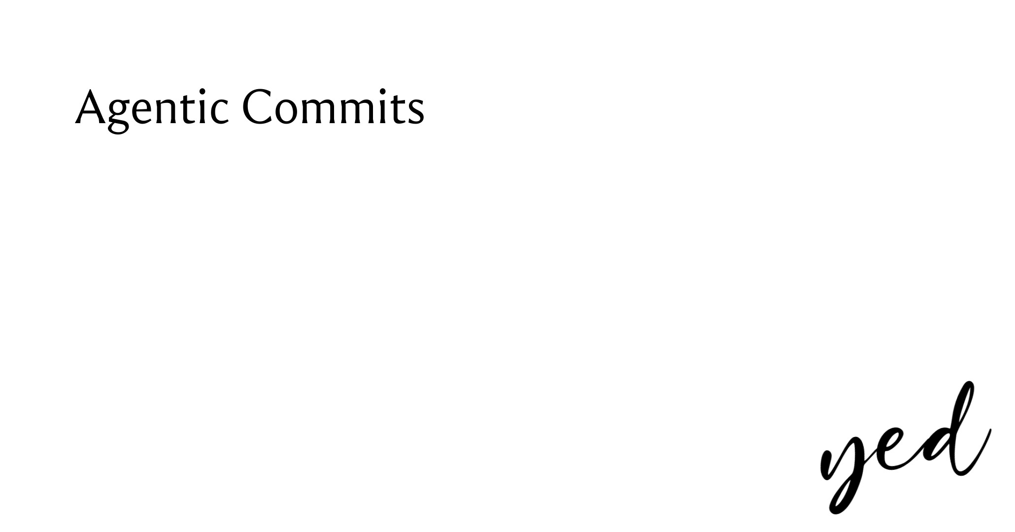 Show HN:Agentic Commits – 適用於 AI 代理工作流程的提交規範